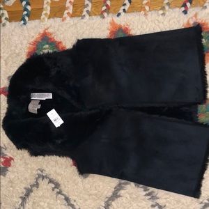 Ann Taylor Loft faux shearling vest